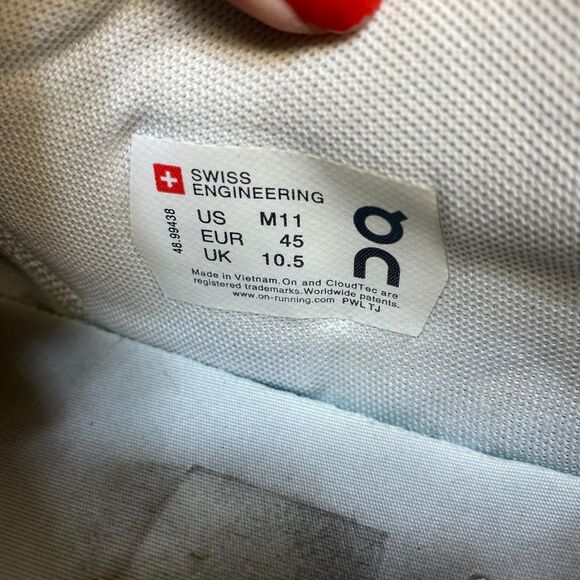 On‎ The Roger Centre Court Sneakers Men\'s Size 11 White Leather Comfort Lace Up main image 9